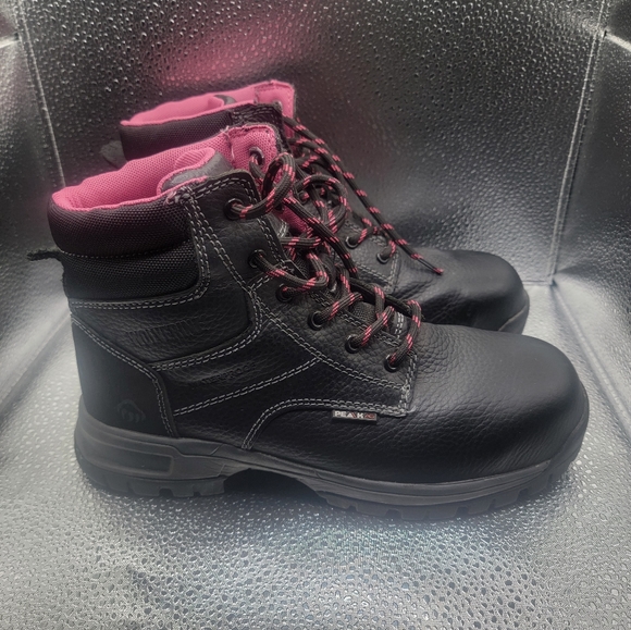 Women's WOLVERINE PIPER Waterproof Composite-Toe 6" Work Boot Size 8.5 Pre Owned - Picture 4 of 7